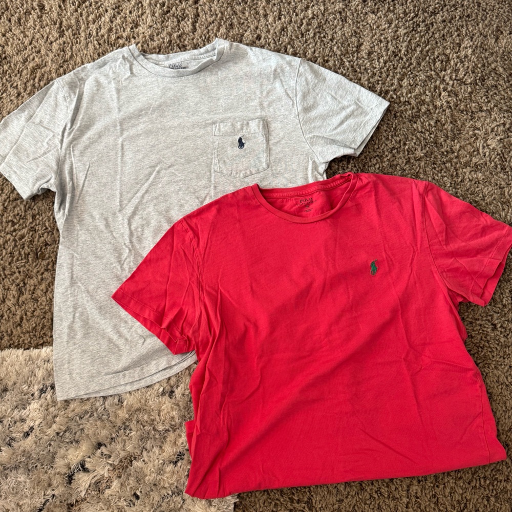 Bundle Ralph Lauren Men’s Gray and Red T-Shirts
